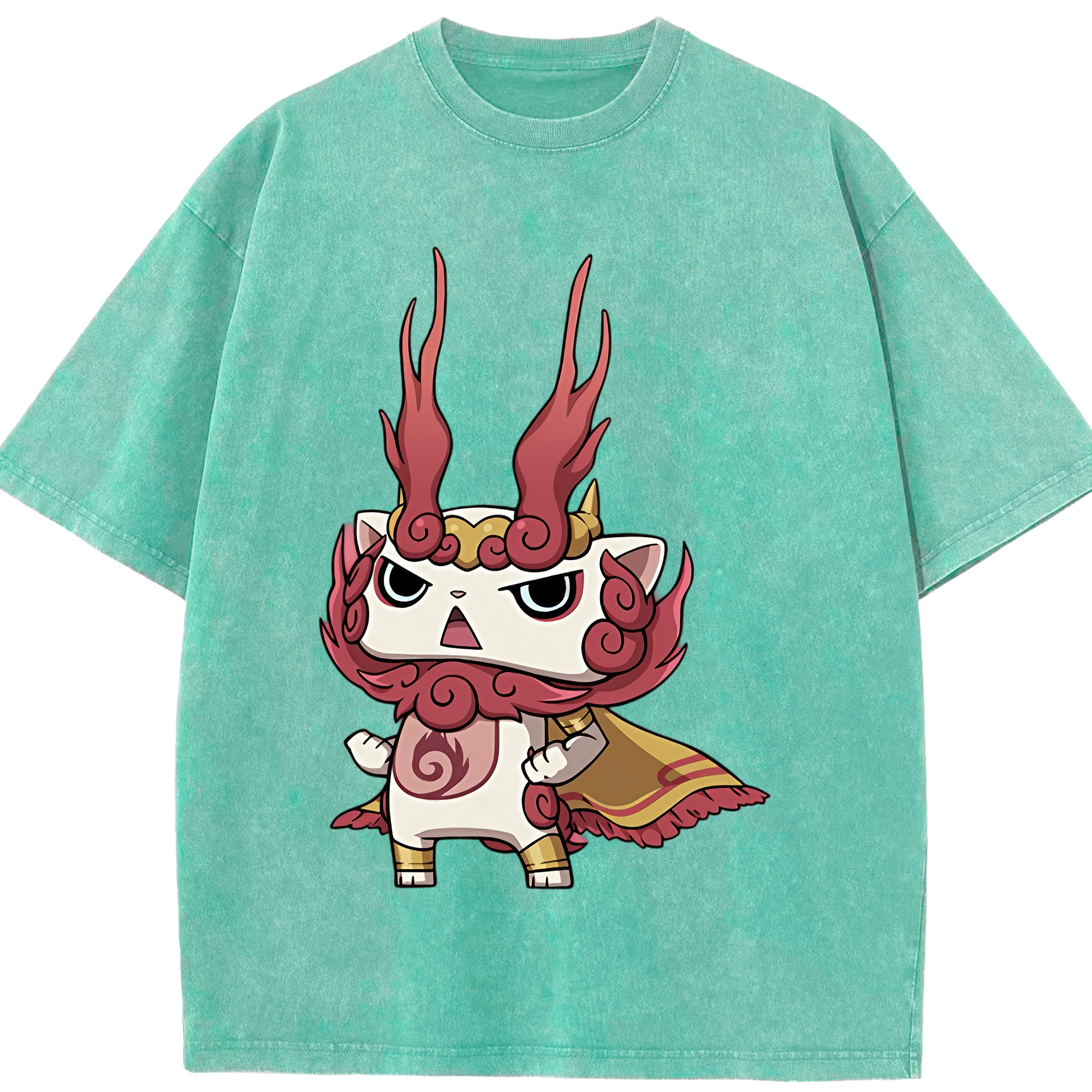 （画像用） 妖怪ウォッチ Yo-kai Watch 綿100% ヴィンテージ風 半袖Tシャツ（フロントプリント）